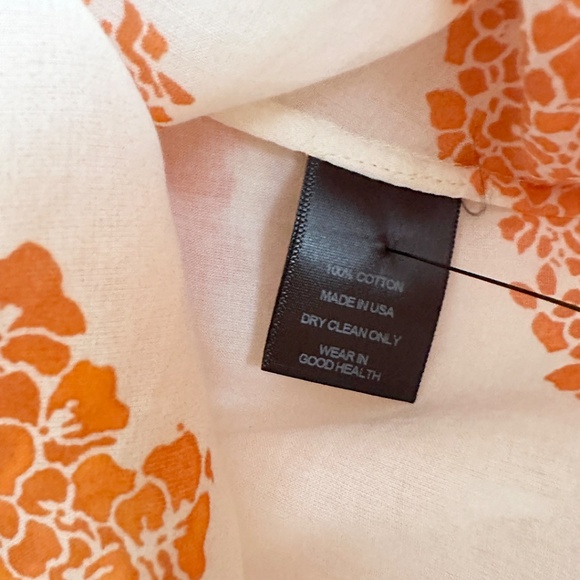 No.6 hydrangea floral print cotton quinn blouse shirt top 2 S - Picture 12 of 12